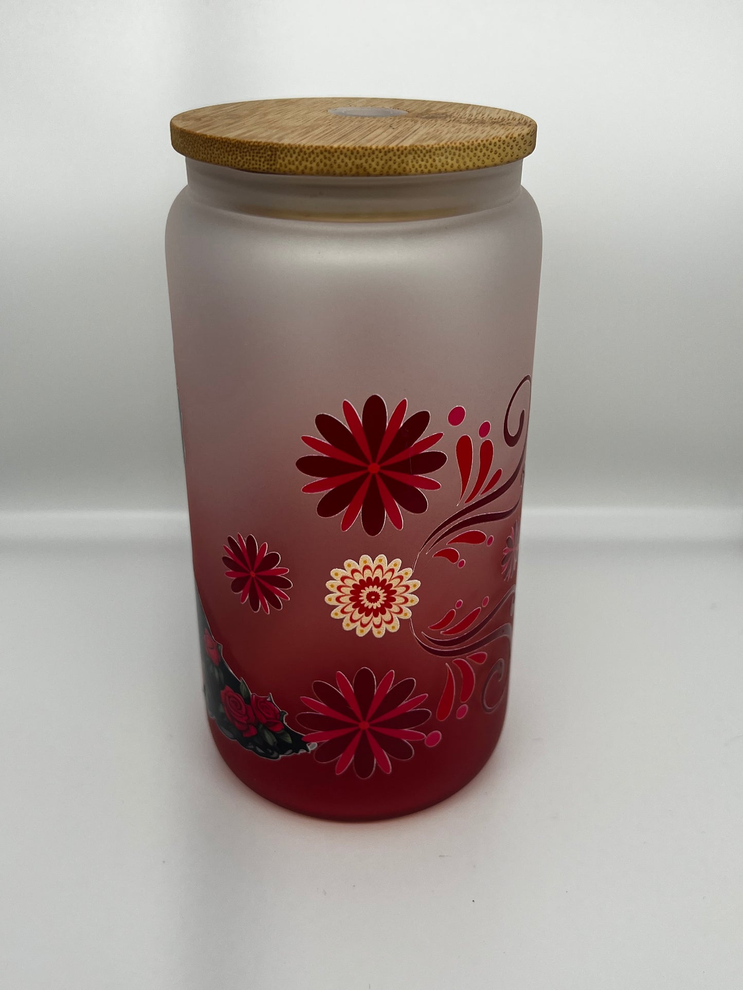 Catrina 16oz Glass Cup