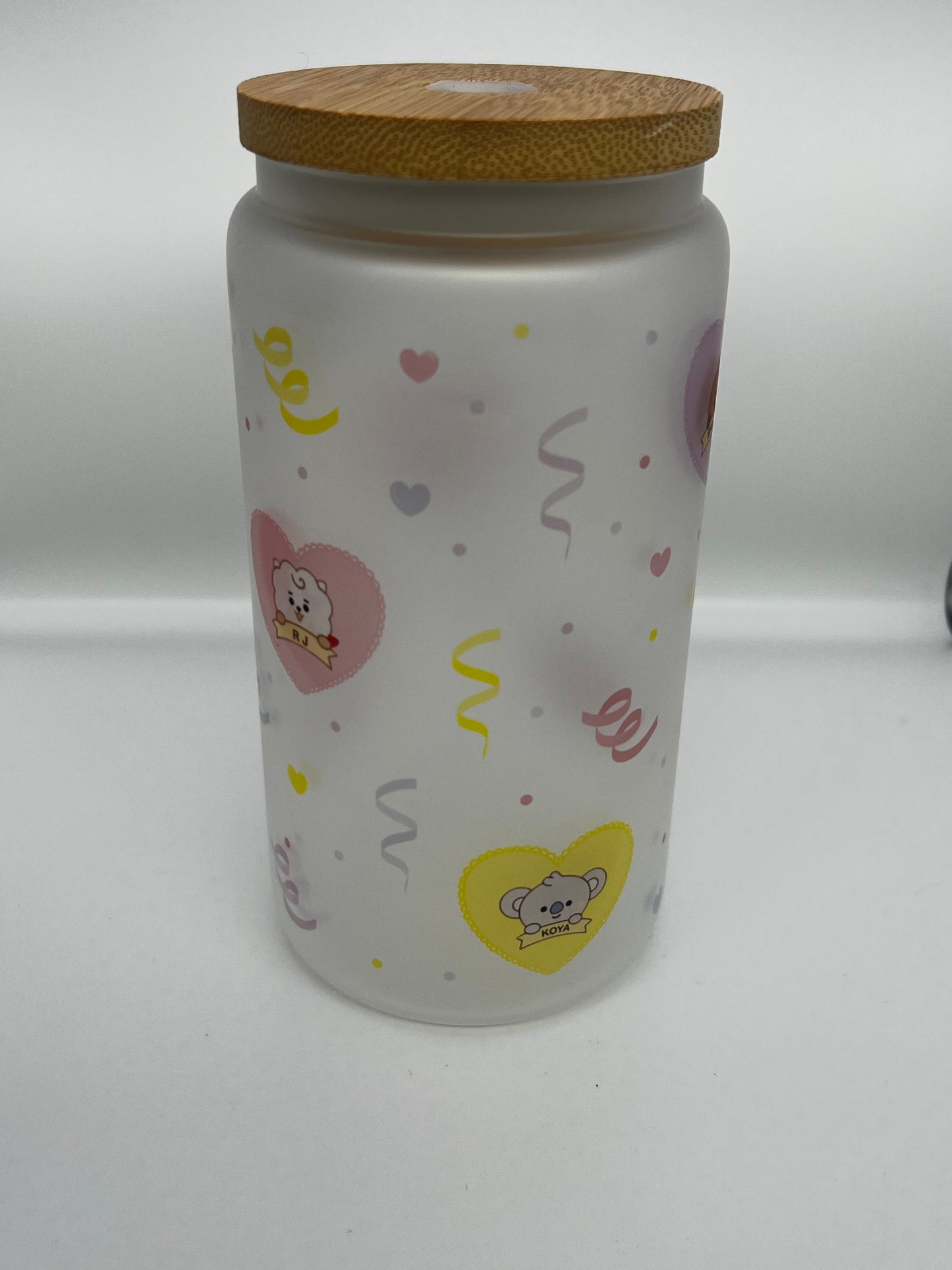 BT 21 Confetti 16oz Glass Cup