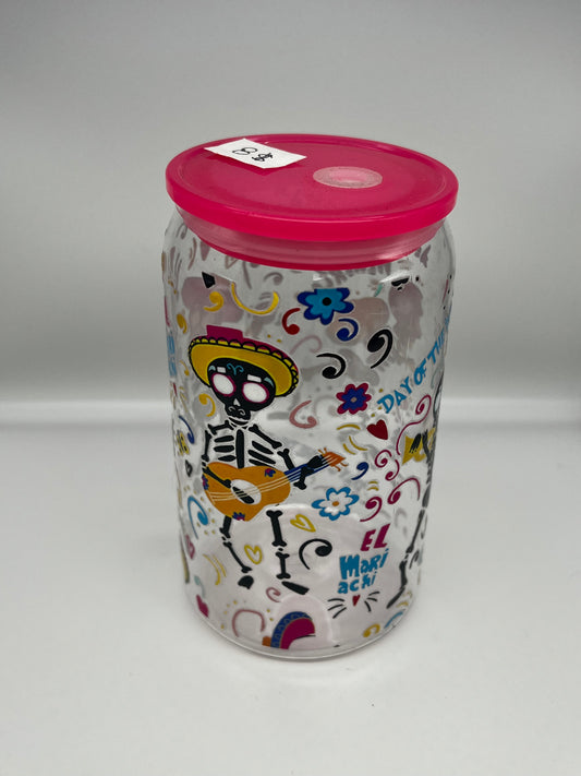 Dia de muertos 16oz Plastic Cup