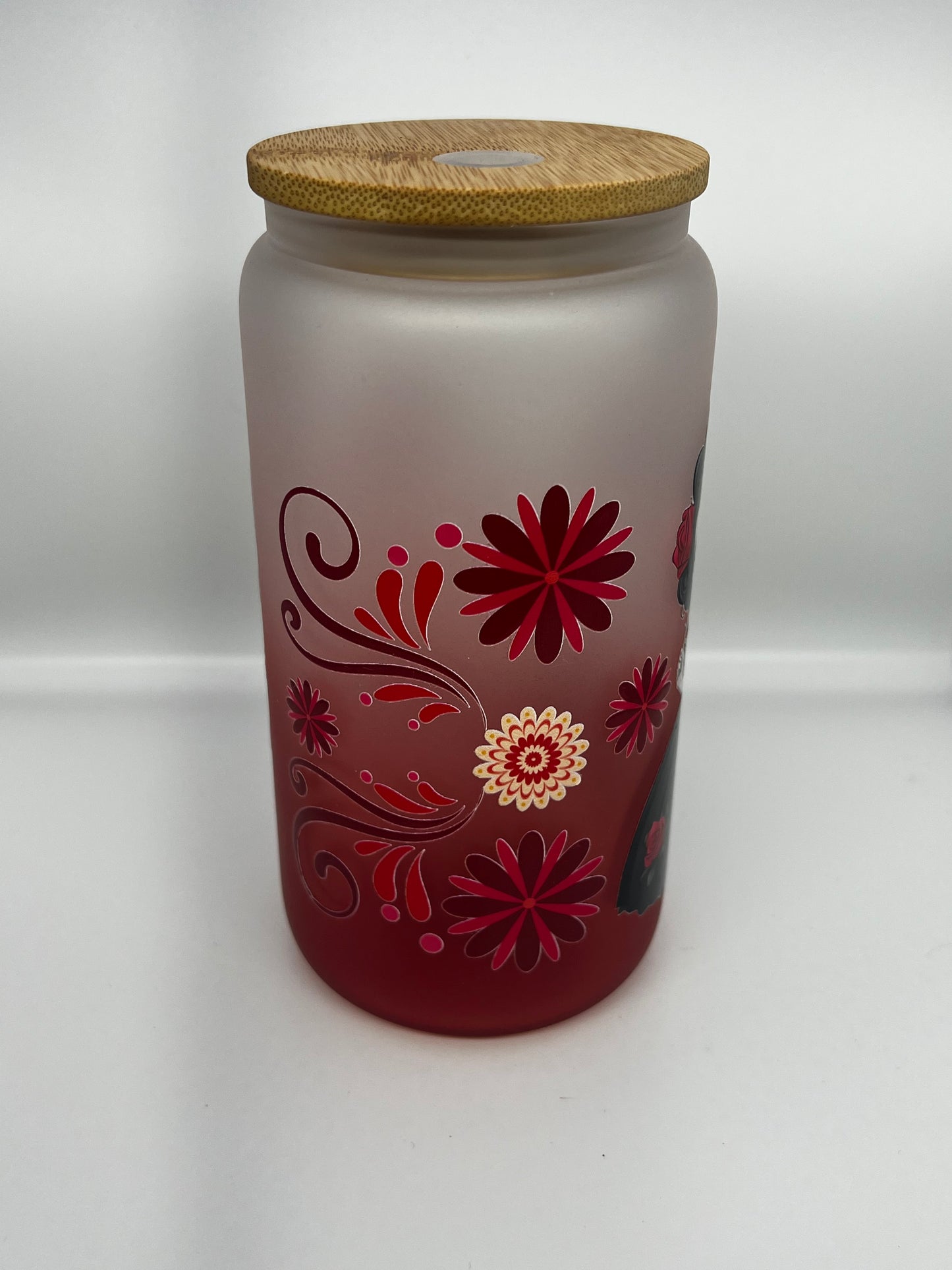 Catrina 16oz Glass Cup