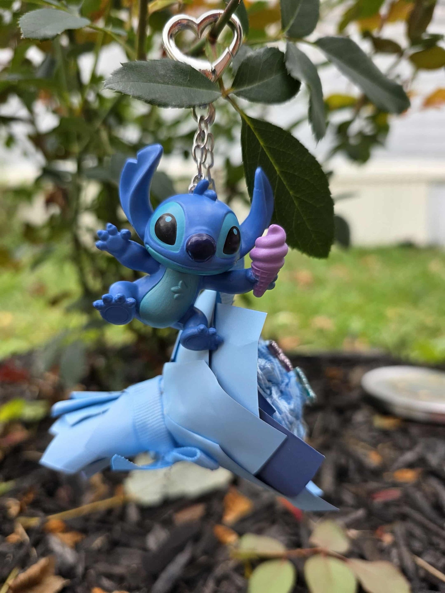 Blue Bouquet Keychain