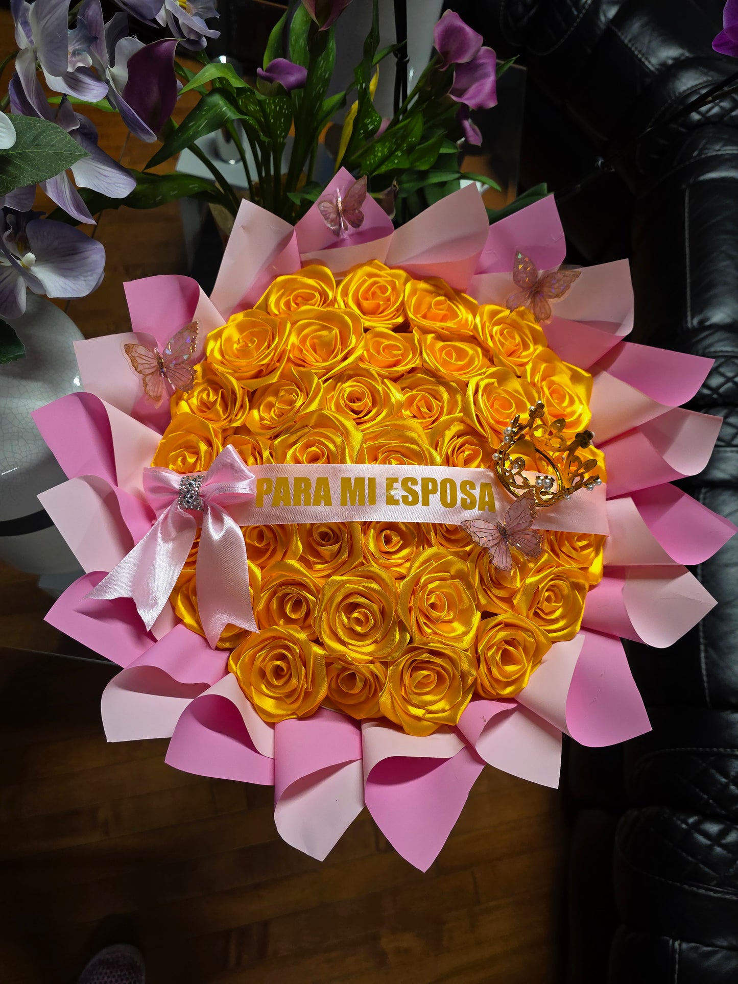 Ramo de rosas amarillas